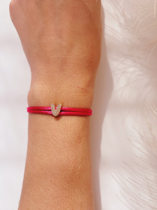 LETTER CORD BRACELET