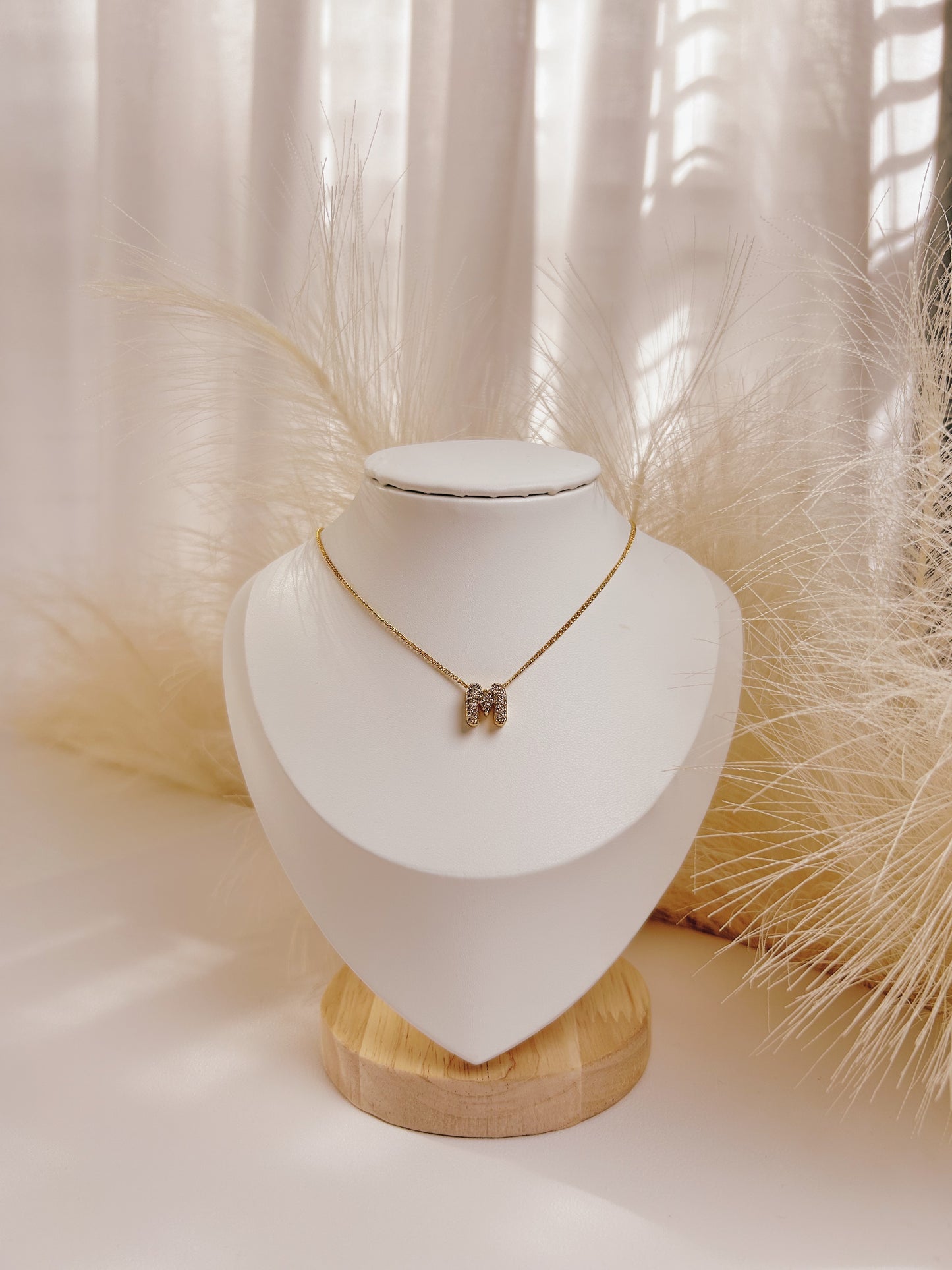 SHINY LETTER NECKLACE