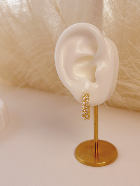 AURA BLANCA HOOPS