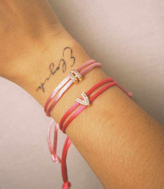 LETTER CORD BRACELET